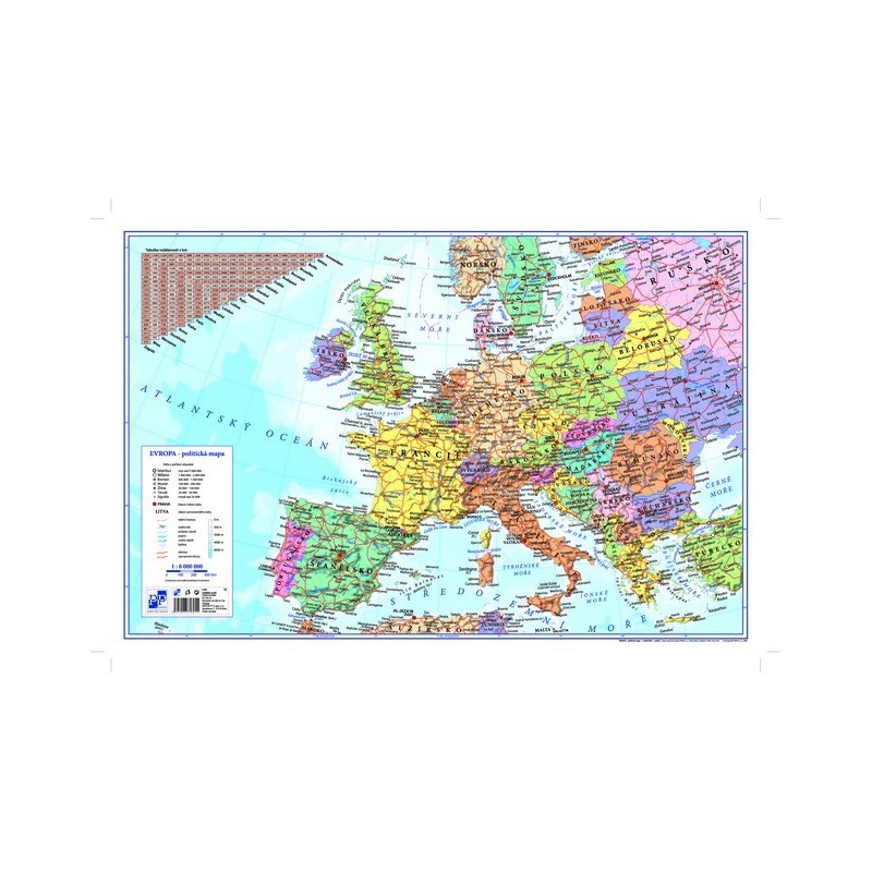 Podložka na stůl mapa Evropa