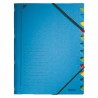 Třídicí desky s gumou 12přihr. Leitz 39120035 modré
