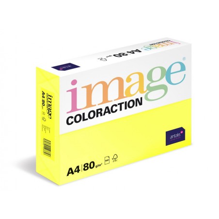 Papír barevný A4/80g Coloraction CY39 Canary středně žlutá, 500 ks