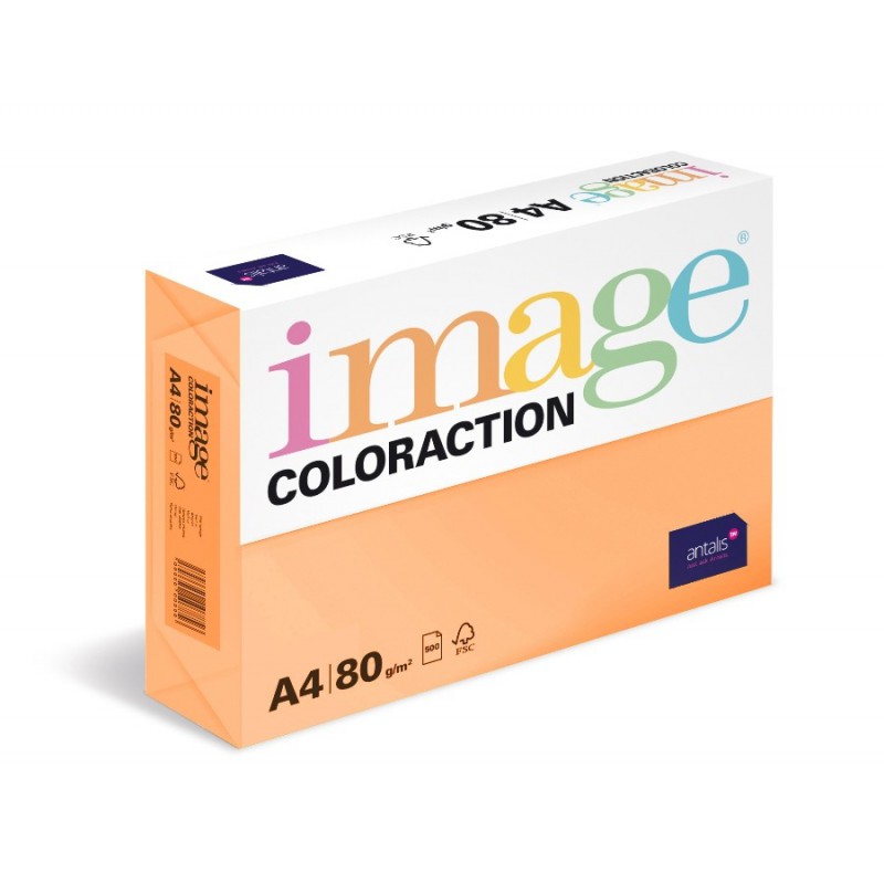 Papír barevný A4/80g Coloraction AG10 Venezia sytě oranžová, 500 ks