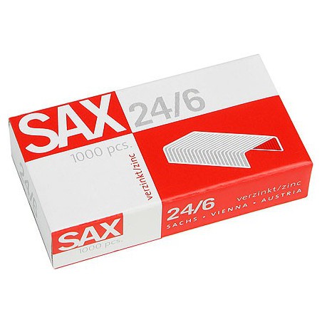 SAX spony do sešívačky 24/6, 1000ks pozinkované