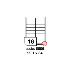 Rayfilm Office R0100, samolepicí matné bílé univerzální etikety, 100 listů