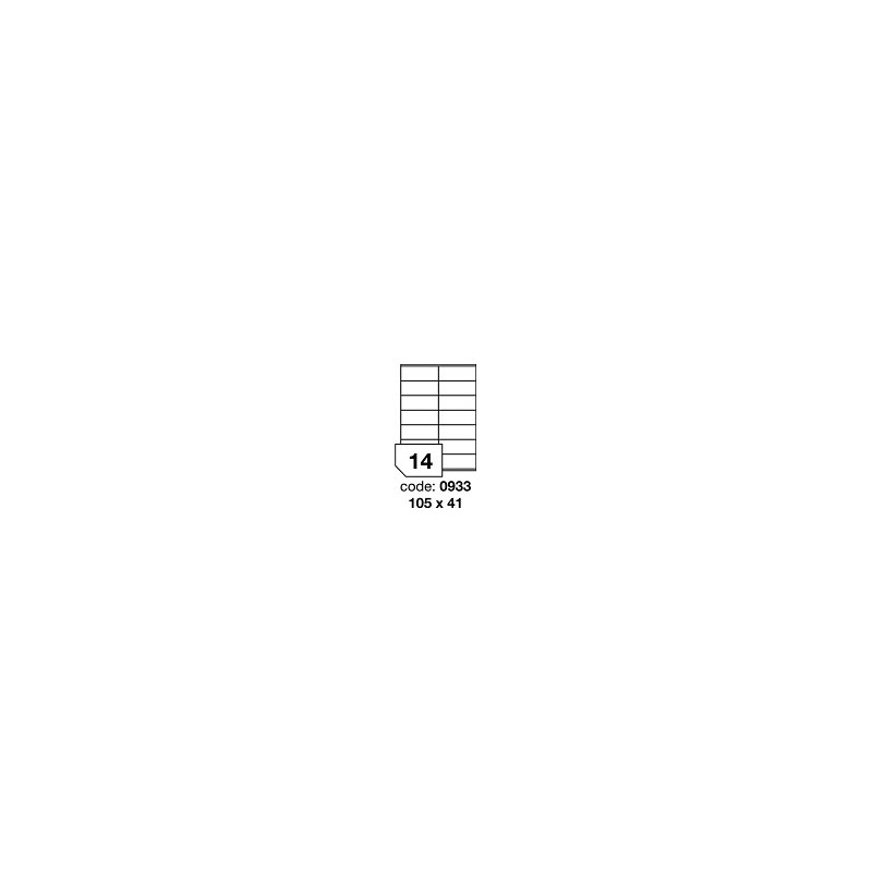 Rayfilm Office R0100, samolepicí matné bílé univerzální etikety, 100 listů