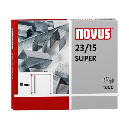 Novus Spony do blokové sešívačky 23/15 Super, 1000ks