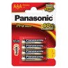 Panasonic Baterie mikrotužkové AAA, LR03PPG Pro power, 4ks