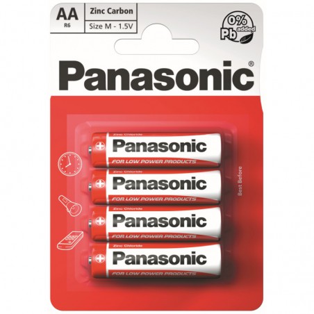 Panasonic Baterie tužkové AA, R6R, 4ks