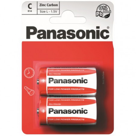 Panasonic Baterie monočlánek R14RZ, 2ks