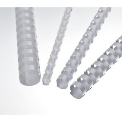 Plastové hřbety 8 mm - kroužková vazba, balení 100 ks