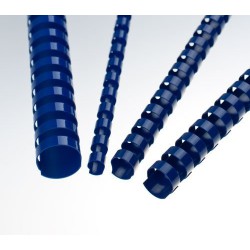 Plastové hřbety 12,5 mm - kroužková vazba, balení 100 ks