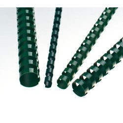 Plastové hřbety 19mm pro kroužkovou vazbu, 121-150listů, balení 100ks