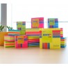 Hopax samolepící kostky Regular Cube, rozměr 76x76 mm, neonový mix, 400 lístků