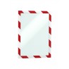 Durable 4944, samolepící rámeček DURAFRAME SECURITY červeno bílý