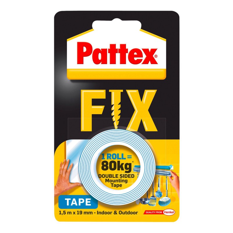 Pattex Fix 120 kg oboustranná lepící páska, 1,5 m x 19 mm