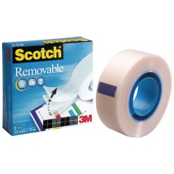 3M Scotch Removable Tape, lepicí páska snímatelná, 19x33