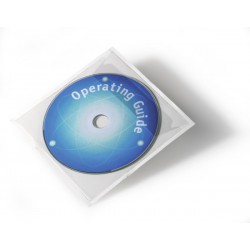 Durable 8280, samolepící kapsa na CD/DVD POCKETFIX čirá, 100ks