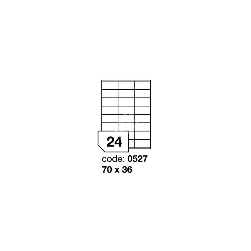 Rayfilm R0119 bílé lesklé papírové laser etikety A4, 100 listů