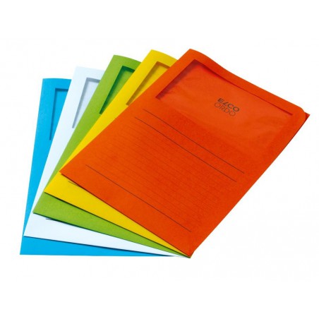 Elco Ordo Classico - zakládací papírové desky s potiskem a oknem, mix 5 barev, 50 ks