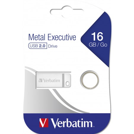 Flashdisk Verbatim Metal Executive USB 2.0 Drive 32GB Stříbrný