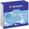 Verbatim DataLife Plus Disk CD-R 52x, 700MB, slim box, 10ks v bal.