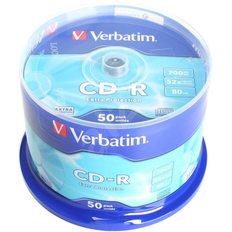 Verbatim Disk Extra Protection CD-R 52x, 700MB, spindl 50ks