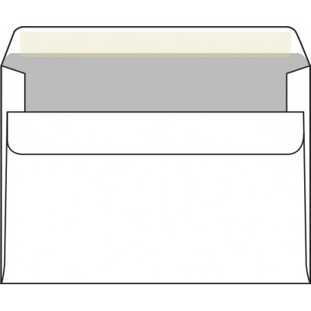 Poštovní obálka C6 samolepící, bílý ofset, 1000 ks
