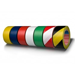 TesaFlex 60760,  Značkovací a výstražná PVC páska červeno-bílá, 50mm x 33m