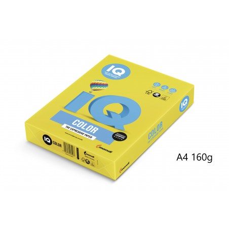 IQ Color barevný papír A4/160g intenzivní azurová AB48, 250 ks