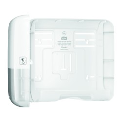 Tork 553100, Mini zásobník na papírové ručníky bílý, H3