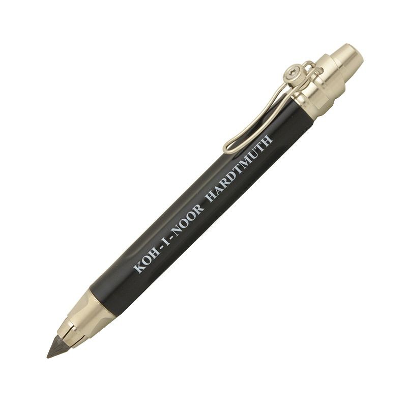 KOH-I-NOOR mechanická tužka Versatil 5311 lakovaná černá, stříbrné doplňky, pro tuhy 5,6 mm