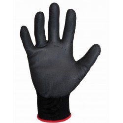 Povrstvené pracovní rukavice máčené Brita Black , velikost 10 - XL