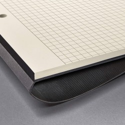 Sigel CONCEPTUM Notepad , čtverečkovaný blok v tvrdé vazbě, 60 listů, černá, formát A5