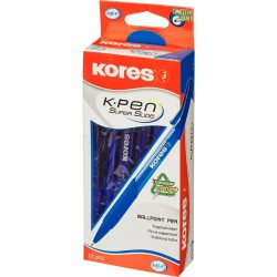 Kores Kuličkové pero K6 K-Pen Soft Grip, modré
