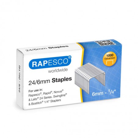 Rapesco 24/6, sešívací spony 1000 ks