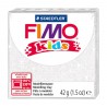 FIMO kids 8030 bílá se třpytkami, modelovací hmota pro děti, 42g