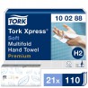 Tork Xpress 100288, jemné papírové ručníky Multifold Premium bílé, H2