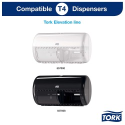 Tork 557008, zásobník na toaletní papír černý - konvenční role, systém T4