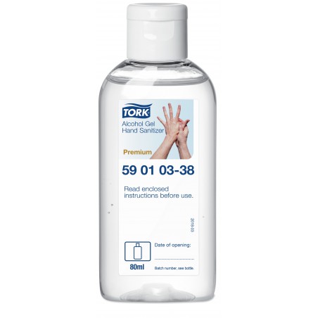 Tork Premium 590103 Alcohol, gelový dezinfekční prostředek na ruce 80 ml (biocid)