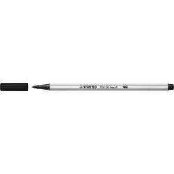 Stabilo Pen Brush 68, štetečkový fix s vláknovým hrotem, sada 25 ks, kovová krabička