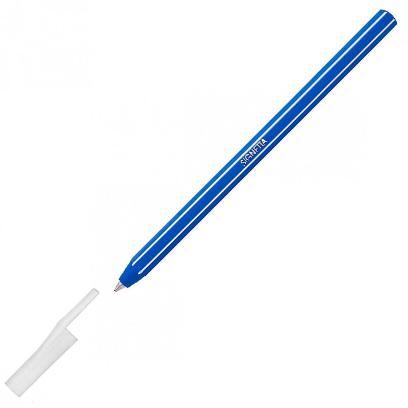 Kuličkové pero ICO Signetta, modrá, 0,7mm, s uzávěrem