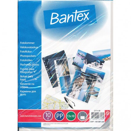 Bantex zakládací euroobal na fotografie A4, rozměr 13x18, 10ks