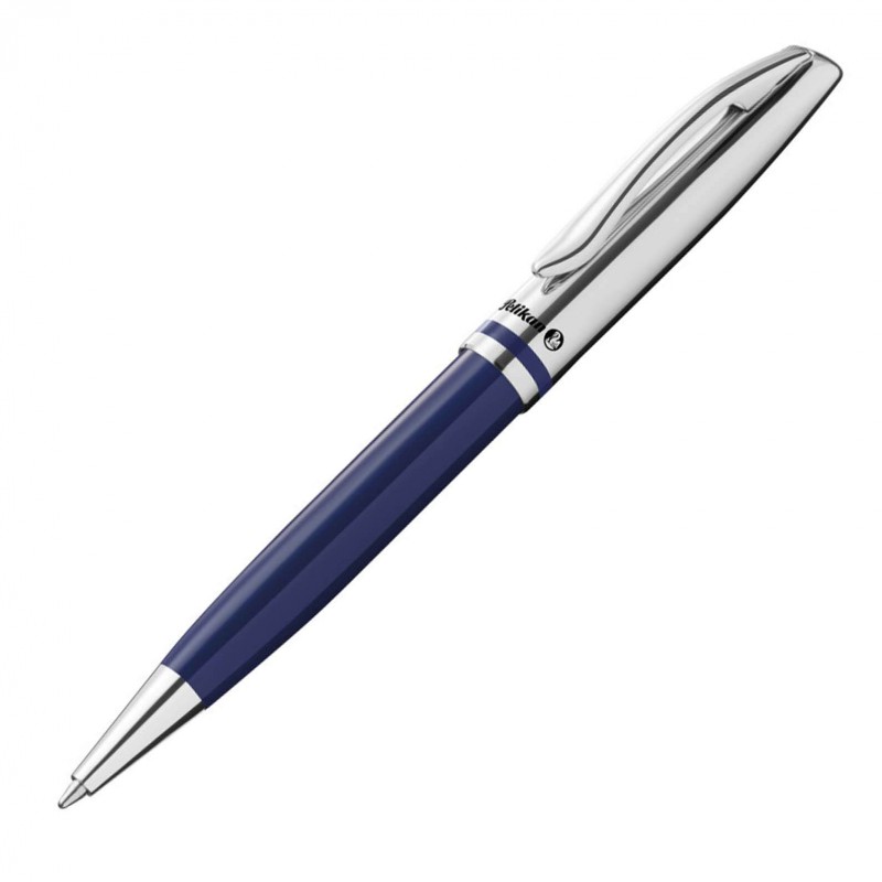 Pelikan Jazz, Kuličkové pero K35, kovový stříbrný klip, modré tělo