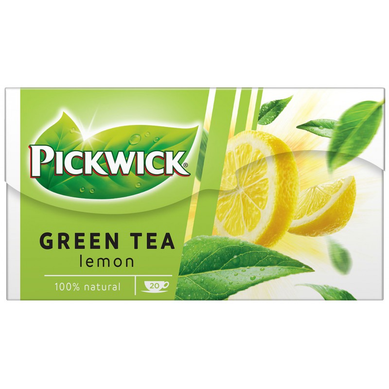 PICKWICK, zelený čaj s citronem, 20x2 g