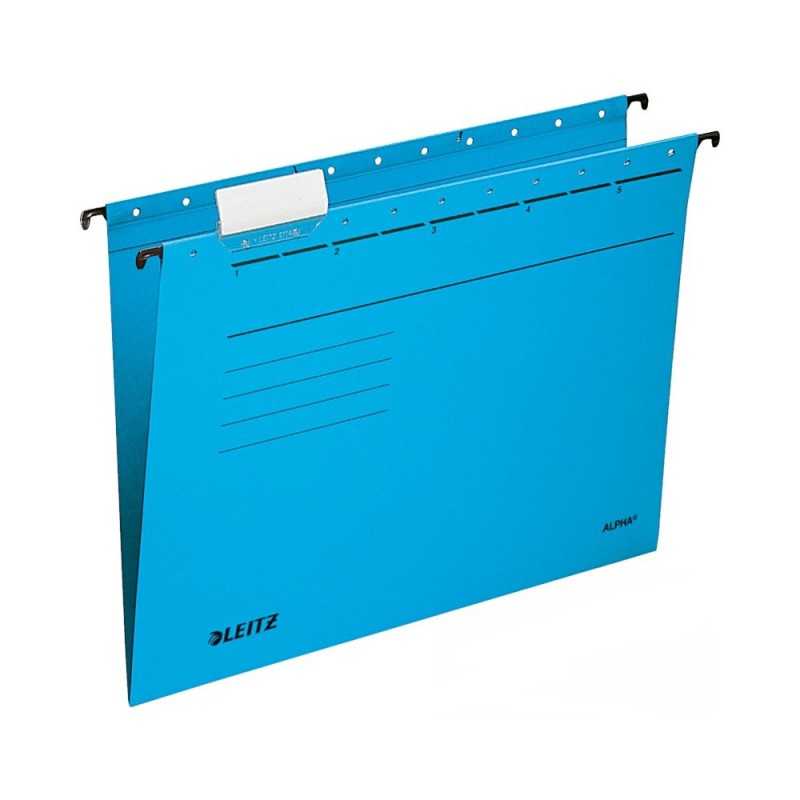 Závěsné desky Leitz ALPHA® typu "V", modrá