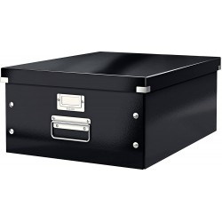 Velká archivační krabice Leitz , dokumenty A3, černá, úložný box Click & Store