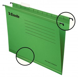 Zesílené závěsné desky Esselte Classic Pendaflex Collection, zelená