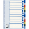 Plastové barevné rozlišovače A4 Esselte, 12 barevných listů