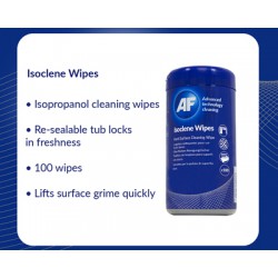 AF IsoClene Wipes, Impregnované čistící ubrousky, Isopropyl