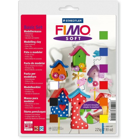 Fimo Soft sada - základní, 9 barev