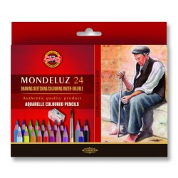 KOH-I-NOOR 3711, souprava pastelek akvarelových Mondeluz, 24 barev