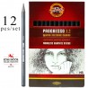 KOH-I-NOOR 8911, souprava grafitových tužek černých HB v laku Progresso, 12 ks
